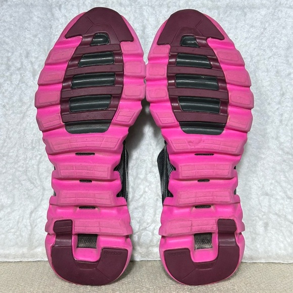 Reebok Womens Black/Pink ZigLite Electrify Running Athletic Sneakers Shoes SZ 9 - Picture 8 of 11